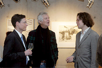 Leander Kresse (r.) im Gespr&auml;ch